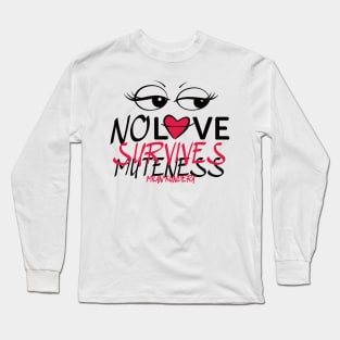 no love survives muteness MILAN KUNDERA BY CHAKIBIUM Long Sleeve T-Shirt